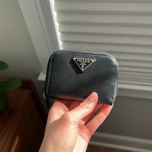 Prada Saffiano coin purse.
